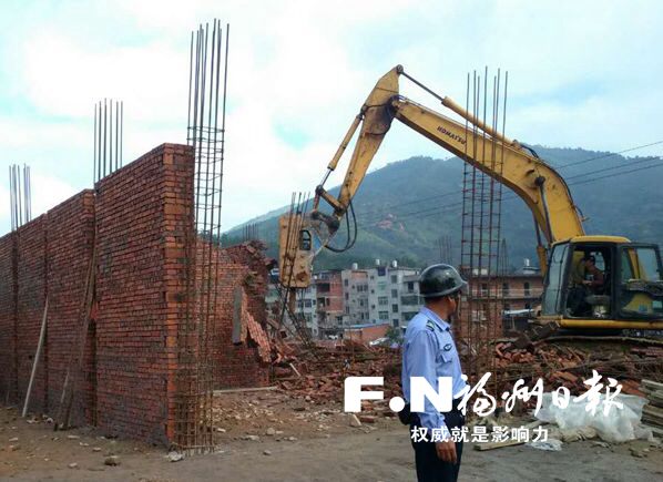 閩清一季度拆除“兩違”145宗 面積超10萬平方米