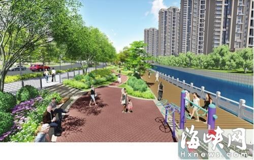 福州閩江大道旁廢墟中建街心公園 預(yù)計(jì)8月前完工