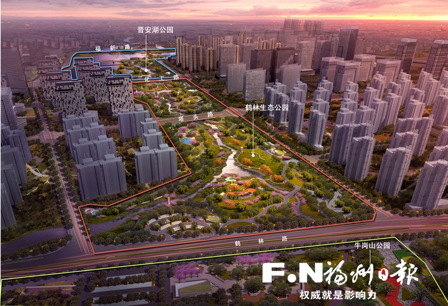 晉安鶴林生態(tài)公園年底建成 融入海綿公園設(shè)計(jì)理念