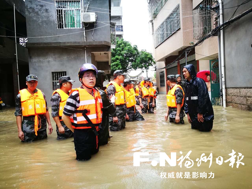 長樂江田全力抗災(zāi)搶險(xiǎn)　6小時(shí)轉(zhuǎn)移危險(xiǎn)區(qū)域450余人