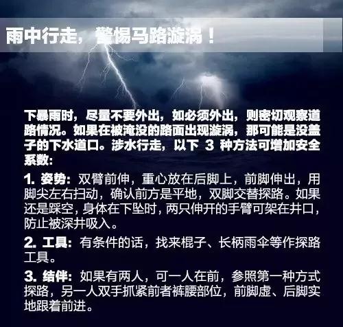 暴雨臺風天氣多加防范！這些安全知識要記牢