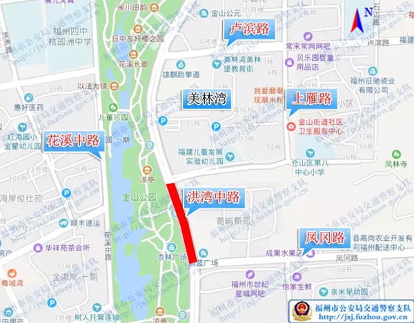 洪灣中路部分路段周六起禁行機(jī)動(dòng)車(chē)