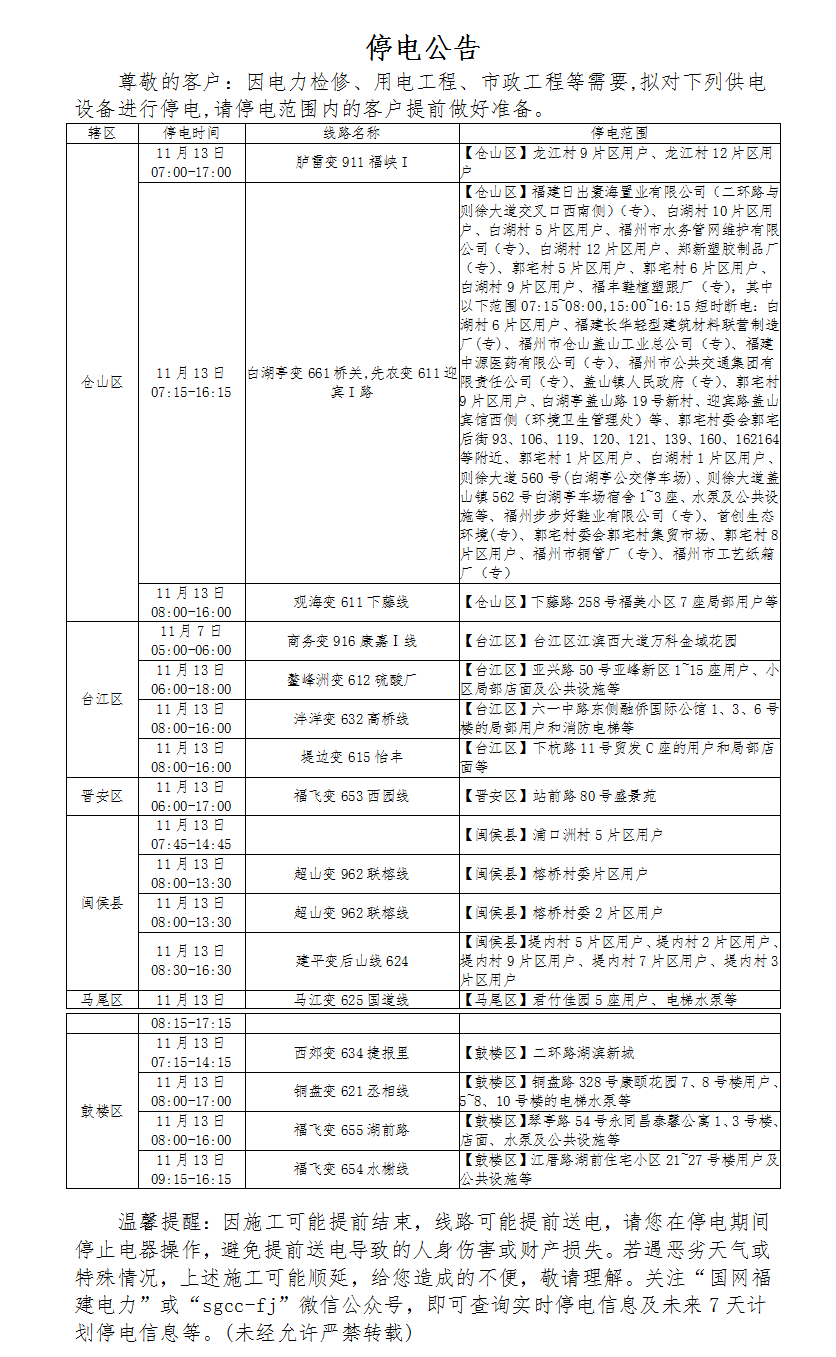 停水停電！涉及5區(qū)1縣，你家有受影響嗎？