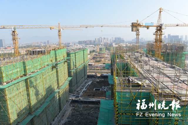 福州大學(xué)新區(qū)首個安置型商品房項目月底封頂
