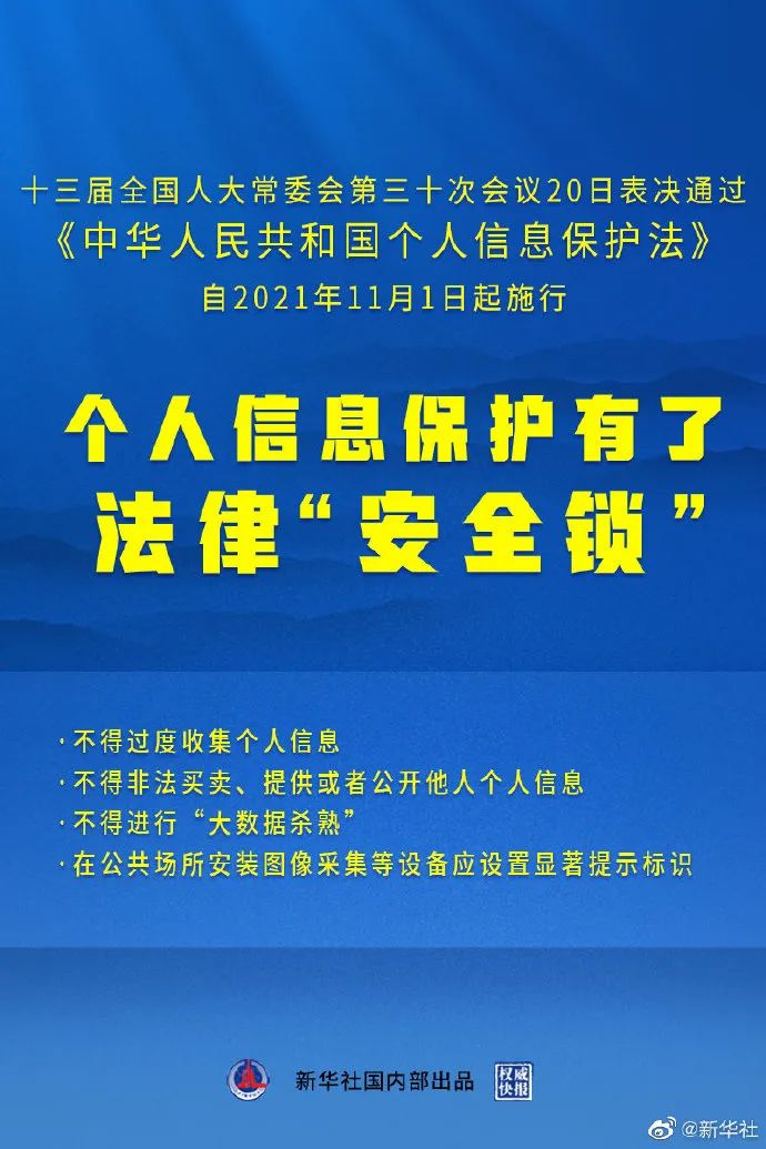 不得進(jìn)行“大數(shù)據(jù)殺熟”！個(gè)人信息保護(hù)法來了！