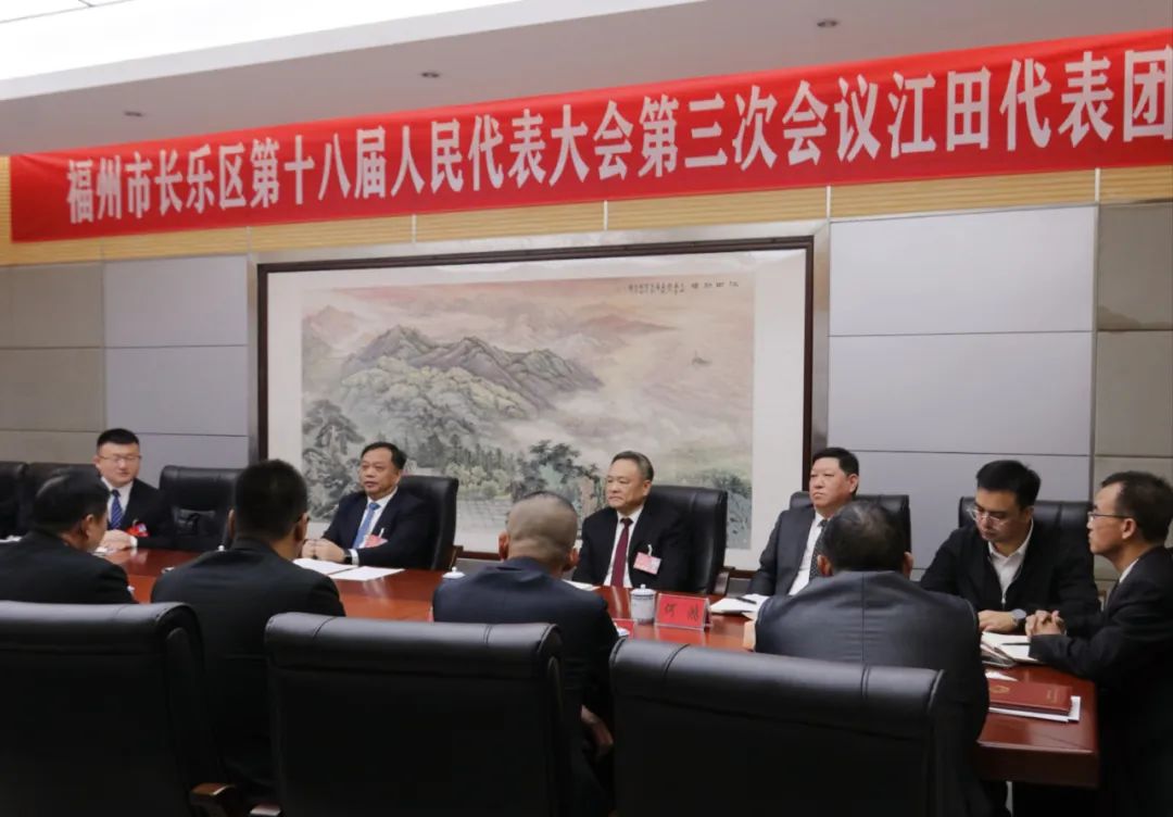 張帆看望江田、營(yíng)前代表團(tuán)人大代表并參加討論