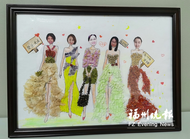 醫(yī)護(hù)人員用中醫(yī)藥材作畫 祝福“前線女戰(zhàn)士”