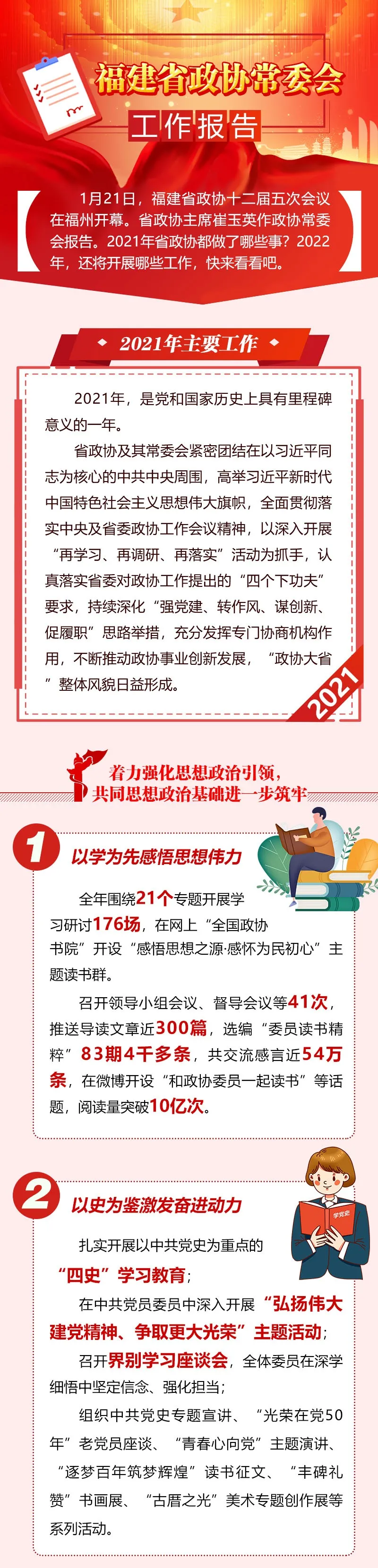 《聚焦兩會！圖解福建省政協(xié)常委會工作報告來了！》