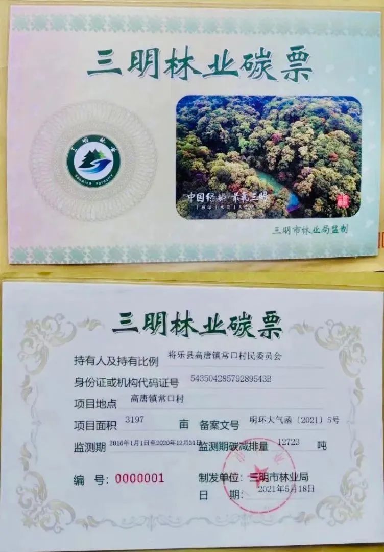 福建人的三張神奇“小票”，都與碳有關