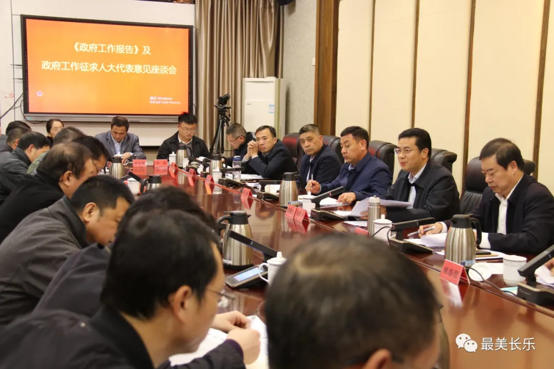 《政府工作報(bào)告》及政府工作征求人大代表意見(jiàn)座談會(huì)召開(kāi)