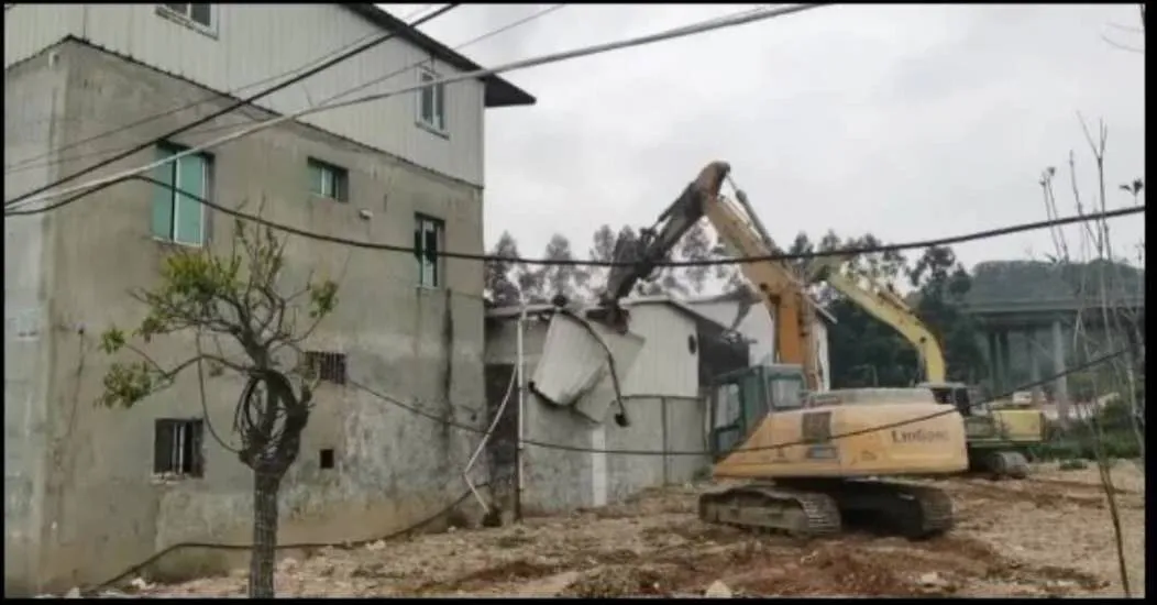 長樂又一違建建筑拆除，面積1000多平方米！