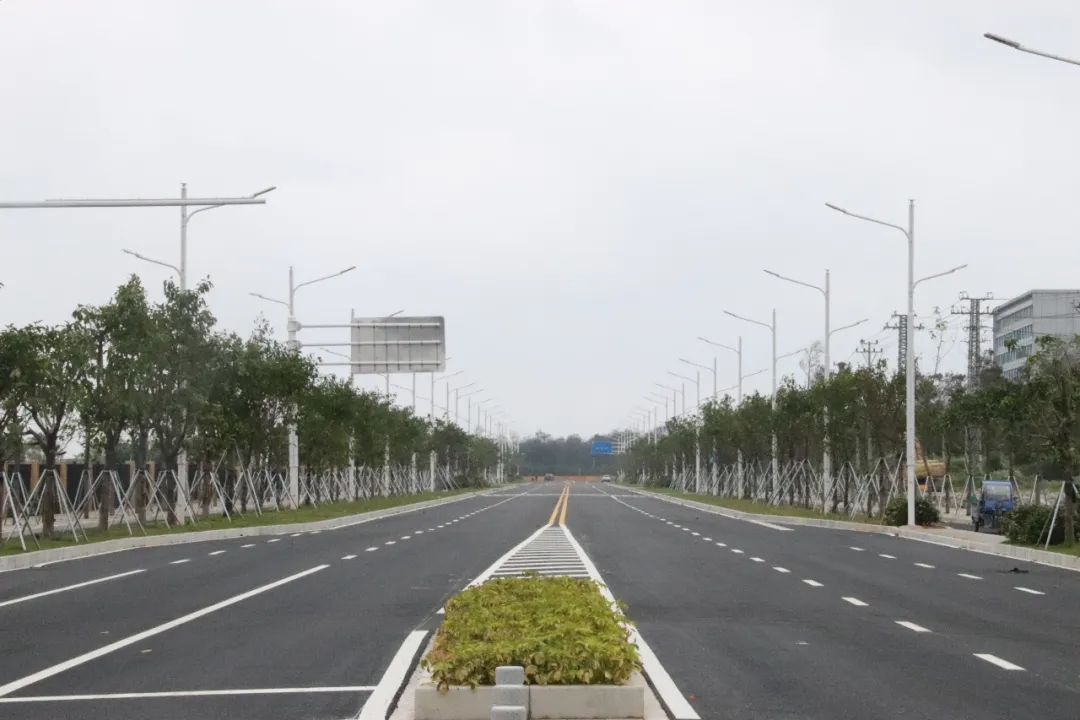 好消息！濱海新城這條道路具備通車條件了！