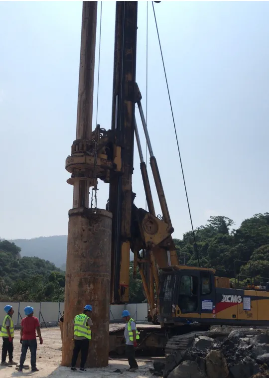 國道G316線長樂漳港至營前段項(xiàng)目A5標(biāo)段首根灌注樁基順利終孔