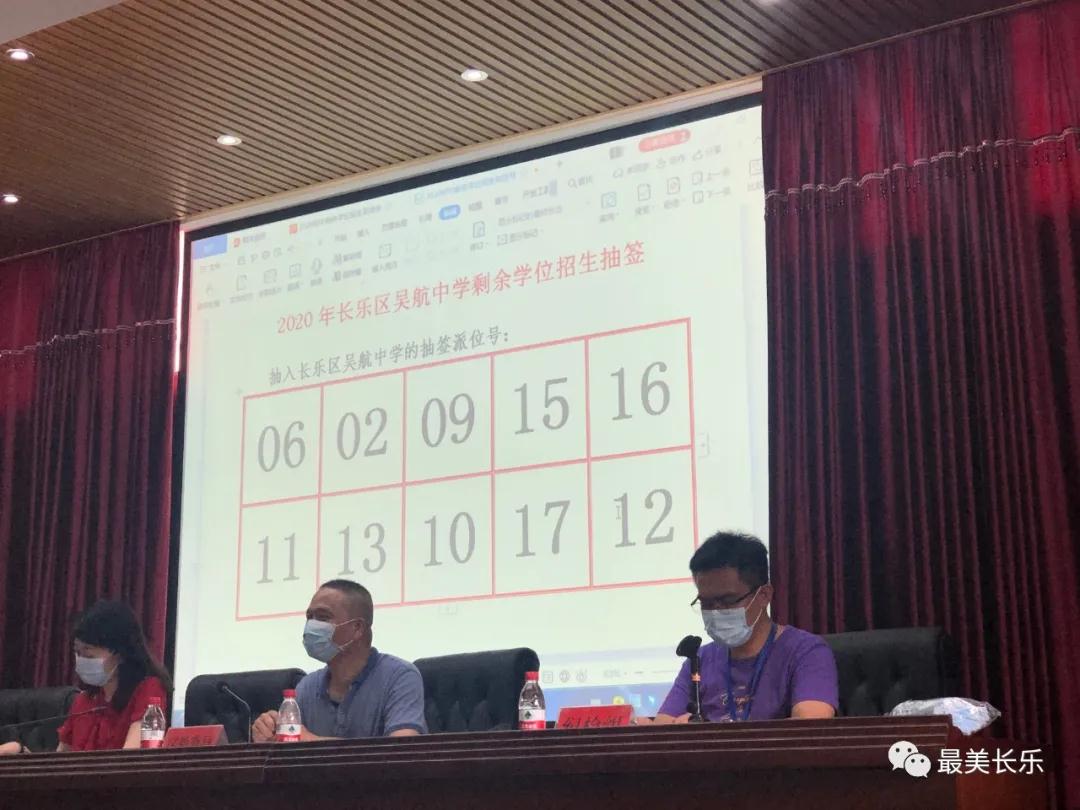 2020年長(zhǎng)樂城區(qū)初中剩余學(xué)位招生抽簽結(jié)果公布，你家孩子抽中了嗎？