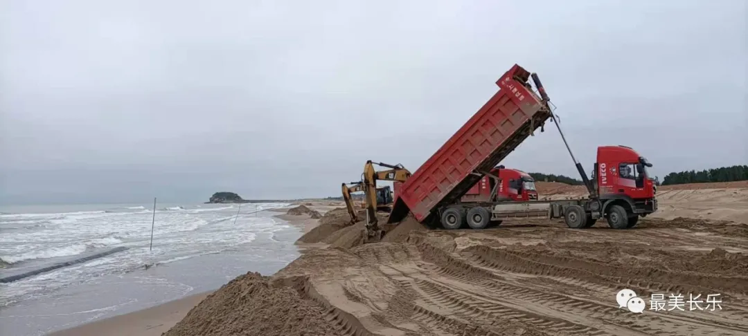 長樂機場北側(cè)海灘修復(fù)加速推進預(yù)計本月下旬完成補沙工作