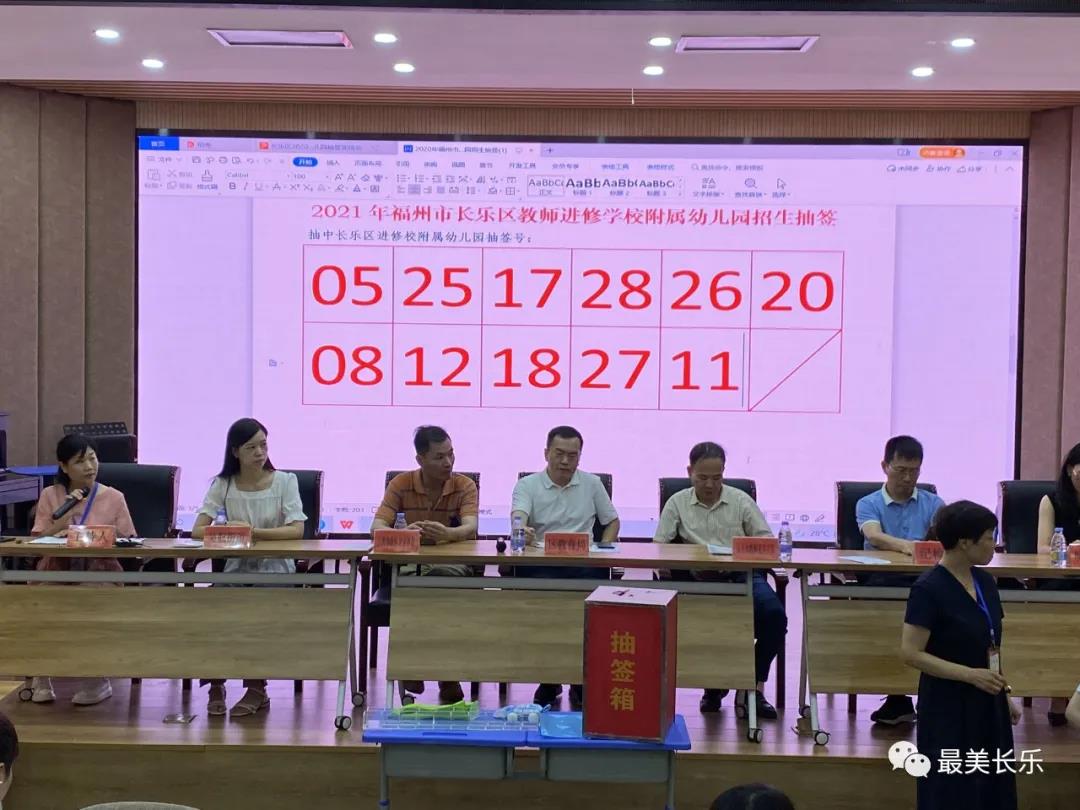 長樂五所城區(qū)公辦幼兒園新生公開派位抽簽結(jié)果出爐