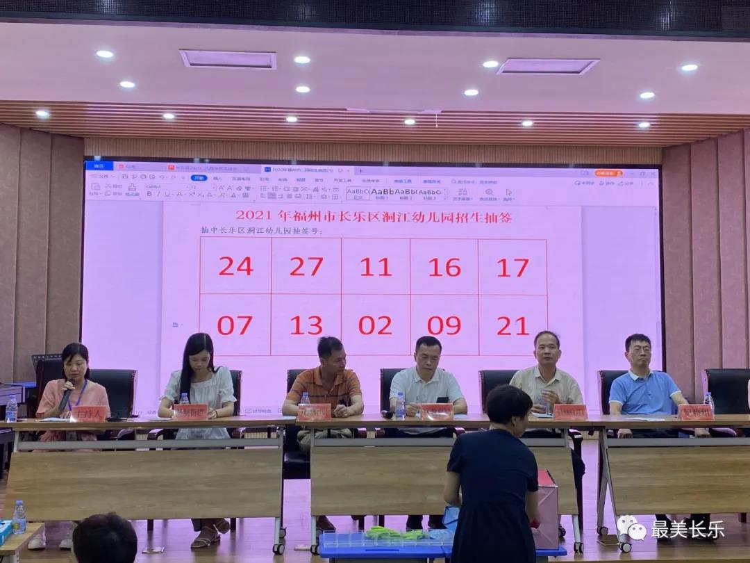 長樂五所城區(qū)公辦幼兒園新生公開派位抽簽結(jié)果出爐