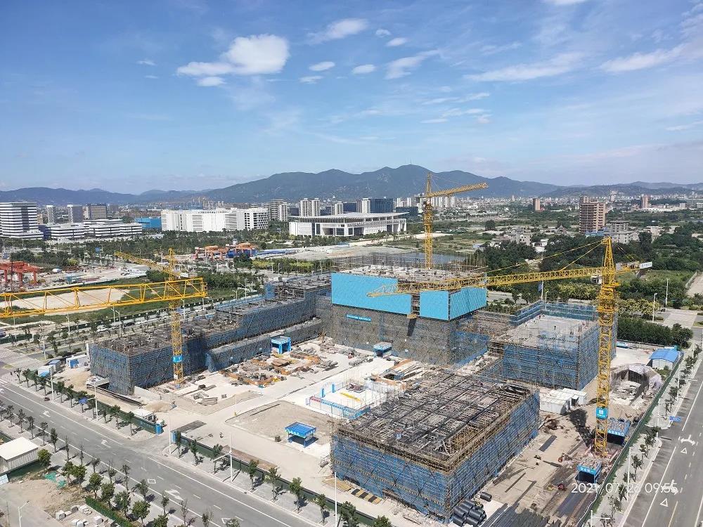 福州市疾病預(yù)防控制中心項(xiàng)目主體結(jié)構(gòu)完成過半