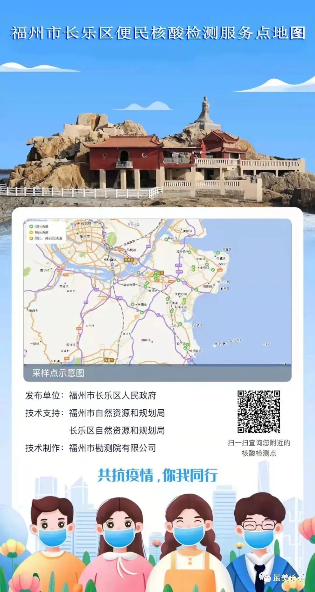 最新！長樂便民核酸采樣點位！