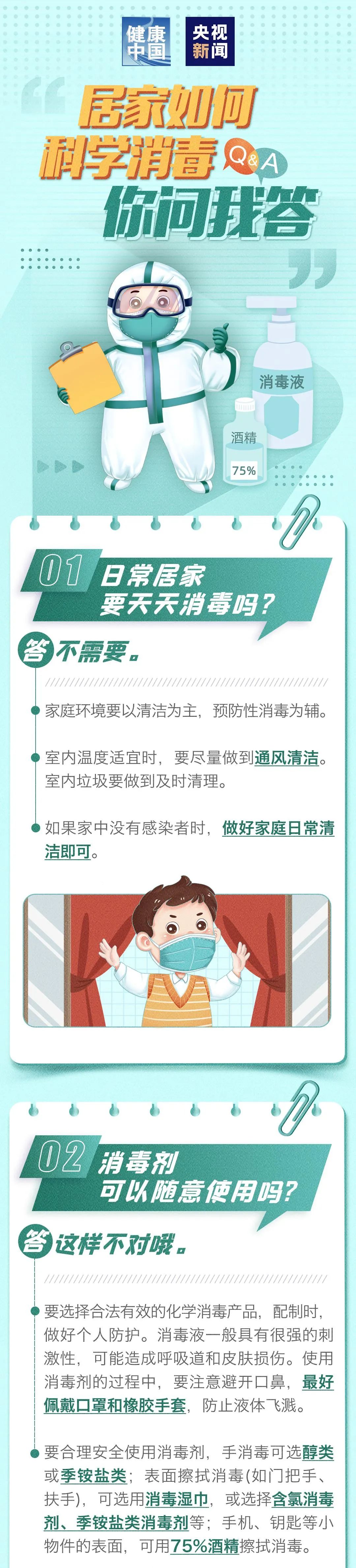 注意！長樂人居家應(yīng)這樣科學(xué)消毒！