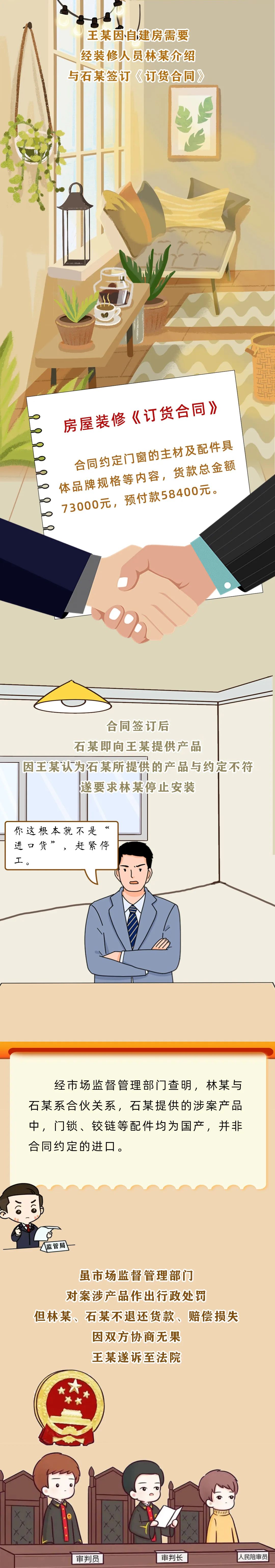 以案說(shuō)法 | 裝修材料“偷梁換柱”！商家被判三倍懲罰性賠償
