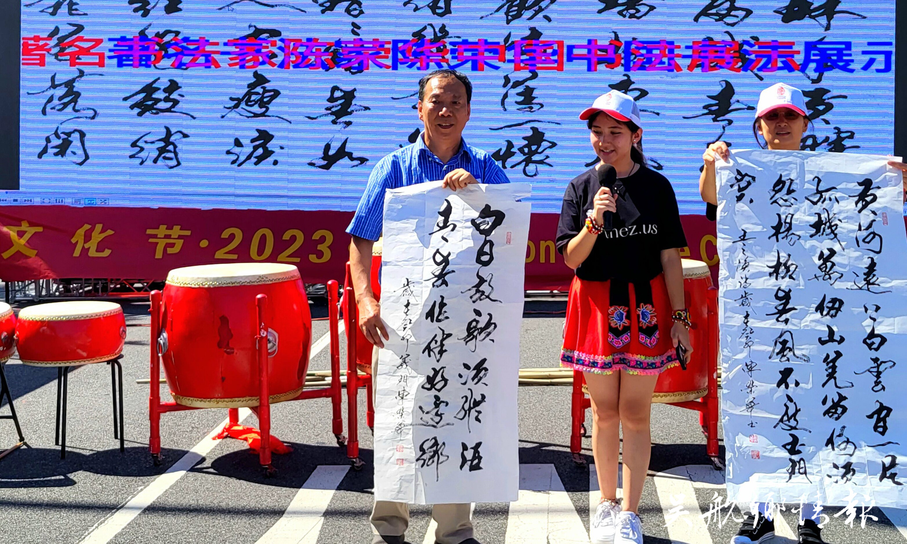 陳榮華參加華盛頓中國文化節(jié)書法展示活動(dòng)