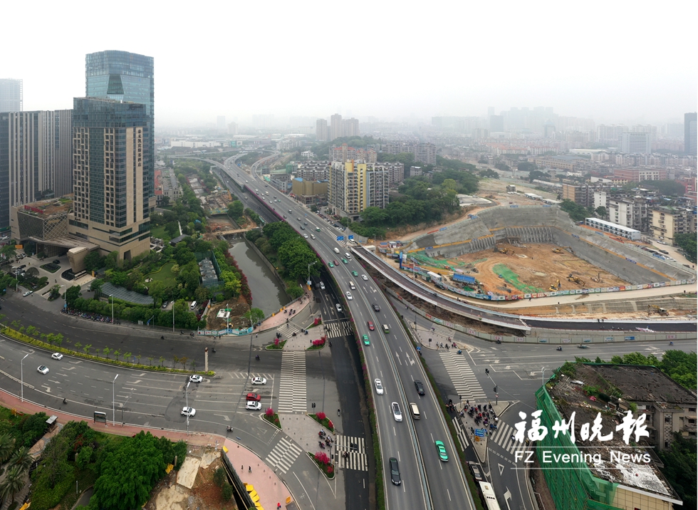 福州岳峰高架橋?qū)⒃僭鲆粭l匝道　計(jì)劃5月1日通車